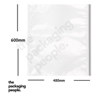 HIGH CLARITY VACUUM POUCH WITH TEAR NOTCH 480MM X 600MM X 80UM (PA/PE) | VP4860 | 1000 PCS/CTN