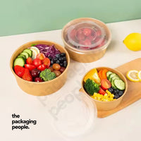 1100ML KRAFT ECOBOWL | KRAFT PAPER BOWL | EBB-1000 | 300 PCS/CTN