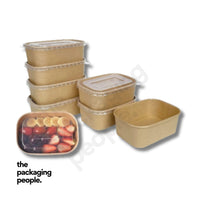 500ML / 750ML / 1000ML PP LID FOR RECTANGLE ECOBOWL | EBRL-PP | 300 PCS/CTN