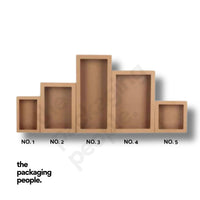 MEDIUM KRAFT CATERING TRAY WITH WINDOW - NO. 2 | CAT-2-K | 100PCS/CTN