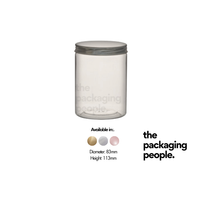 8.3x11.3cm Plastic Cookie Container with Aluminium Lid- 80pcs/bag
