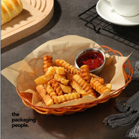 18CM X 18CM KRAFT GREASEPROOF BURGER PAPER | GP-1818-K | 500 PCS/CTN