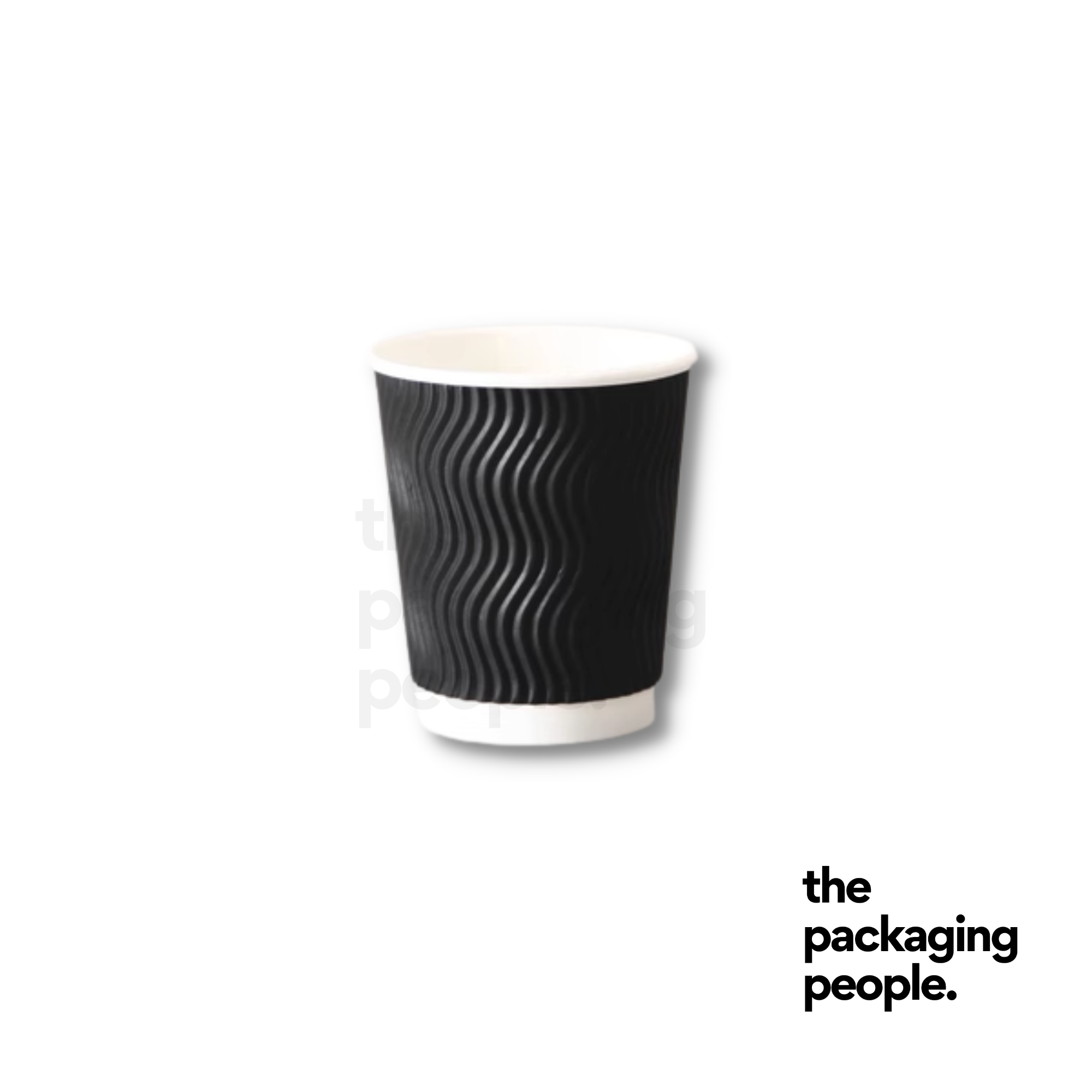 8OZ BLACK RIPPLE ECOCUP | BLACK RIPPLE WALL HOT TAKEAWAY CUP | ECHBR-8 ...