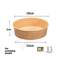 900ML KRAFT ECOBOWL | KRAFT PAPER BOWL | EBB-900 | 300 PCS/CTN