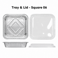 LACY'S PREMIUM QUALITY - ALUMINUM TRAY AND LID| ALUMINUM FOOD TRAY FOR BAKING | HEAT-RESISTANT & DURABLE