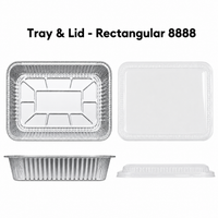 LACY'S PREMIUM QUALITY - ALUMINUM TRAY AND LID| ALUMINUM FOOD TRAY FOR BAKING | HEAT-RESISTANT & DURABLE