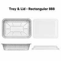 LACY'S PREMIUM QUALITY - ALUMINUM TRAY AND LID| ALUMINUM FOOD TRAY FOR BAKING | HEAT-RESISTANT & DURABLE