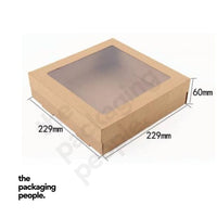 SMALL KRAFT CATERING TRAY WITH WINDOW - NO. 5 | CAT-5-K | 100PCS/CTN