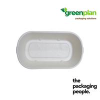1000ML COMPOSTTRAY BASE | 1000ML BAGASSE TRAY | BNB-1000-B | 500 PCS/CTN