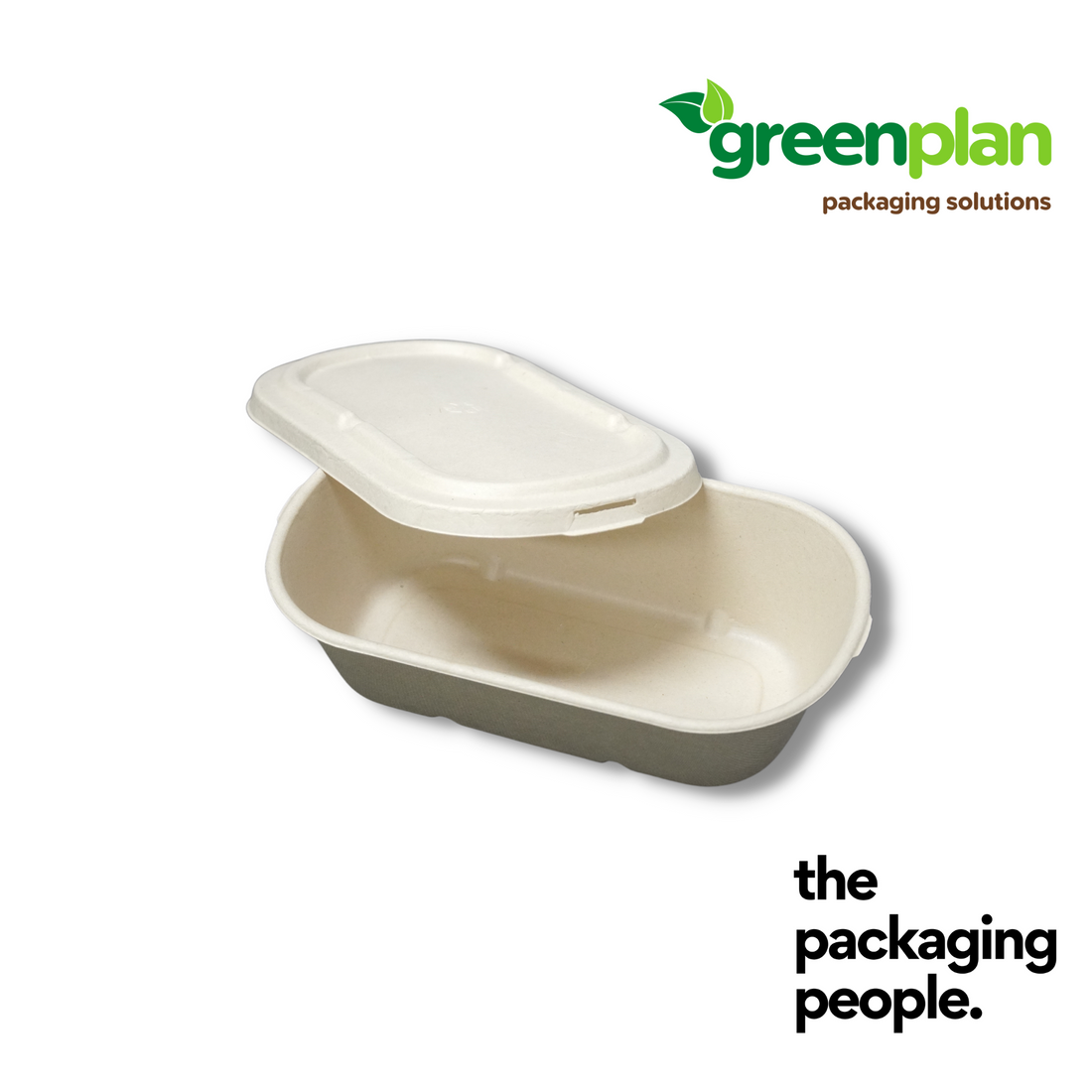 850/1000ML BAGASSE COMPOSTTRAY LID | 850/1000ML BAGASSE BENTO LID (500PCS/CTN) | BNL-850/1000-B
