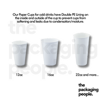 CUSTOM PRINTED COLD PAPER CUPS | CUSTOM PRINTED COLD DRINK PAPER CUPS | MOQ FROM 30,000 PCS