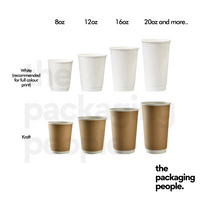 CUSTOM PRINTED DOUBLE WALL CUPS | CUSTOM PRINTED HOT CUPS | MOQ FROM 30,000 PCS