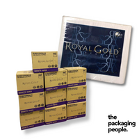 33CM X 33CM ROYAL GOLD CORPORATE LUXURIOUS LUNCHEON NAPKIN (2PLY) 1/8 FOLD | 100% PULP GRADE | 125’S X 24 PKT