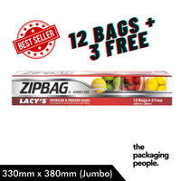 LACY'S ZIPBAG / STORAGE BAG / FREEZER BAG / RESEALABLE BAG | DURABLE MULTI-PURPOSE STORAGE SOLUTION |