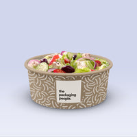 CUSTOM PRINTED PAPER BOWLS | CUSTOM PRINTED KRAFT PAPER BOWLS | MOQ FROM 10,000 PCS