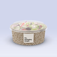 CUSTOM PRINTED PAPER BOWLS | CUSTOM PRINTED KRAFT PAPER BOWLS | MOQ FROM 10,000 PCS