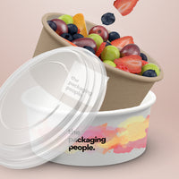 CUSTOM PRINTED PAPER BOWLS | CUSTOM PRINTED KRAFT PAPER BOWLS | MOQ FROM 10,000 PCS