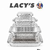 LACY'S PREMIUM QUALITY - ALUMINUM TRAY AND LID| ALUMINUM FOOD TRAY FOR BAKING | HEAT-RESISTANT & DURABLE