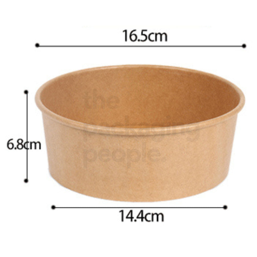 1100ML KRAFT ECOBOWL | KRAFT PAPER BOWL | EBB-1000 | 300 PCS/CTN