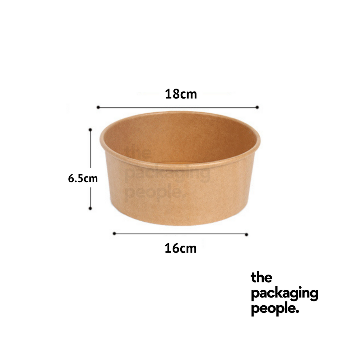 1300ml Kraft EcoBowl | Kraft Paper Bowl -300 Pcs/Ctn – The Packaging People