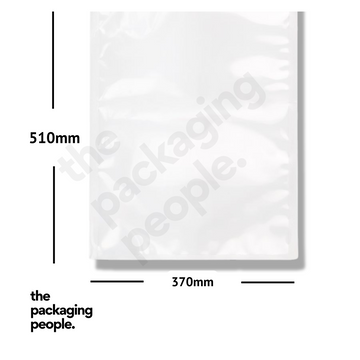 HIGH CLARITY VACUUM POUCH WITH TEAR NOTCH 370MM X 510MM X 80UM (PA/PE) | VP3751 | 1000 PCS/CTN