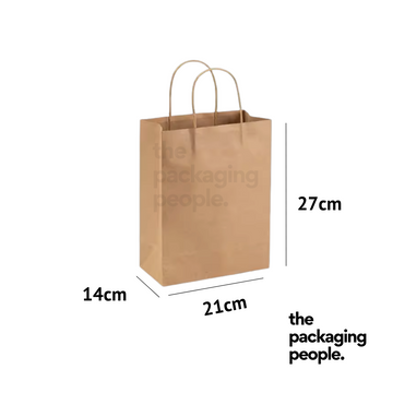 Brown Kraft EcoBag [L21 x B14 x H27 cm]