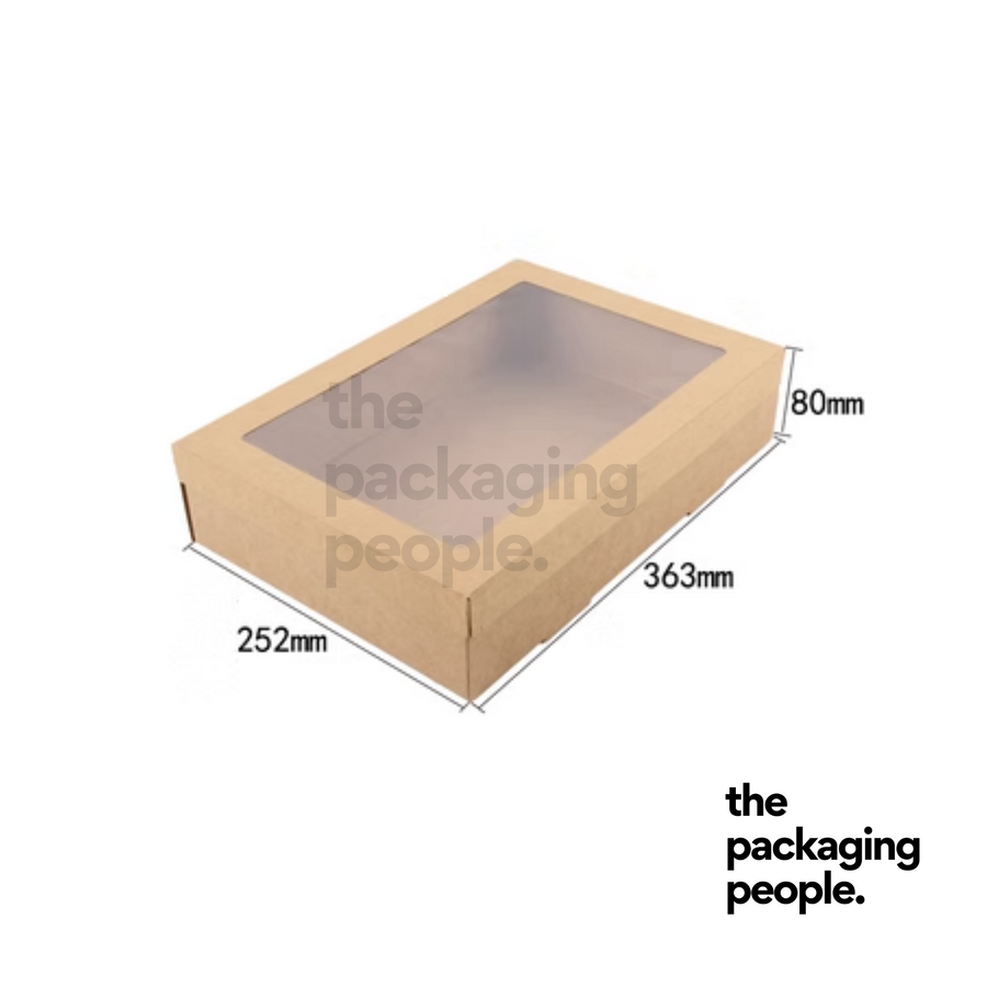 MEDIUM CATERING TRAY WITH WINDOW | CHEESE PLATTER PACKAGING | 100 PCS/CTN