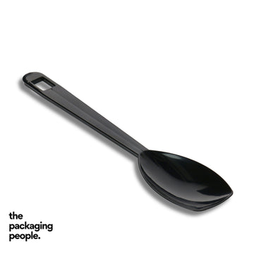 DISPOSABLE SERVING SPOON - BLACK | DSB-PP | 100 PCS/CTN