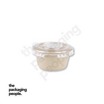 2OZ BAGASSE SAUCE CUP (PET LID) | SCL-20-PET | 2,000 PCS/CTN