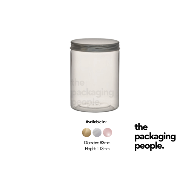 8.3x11.3cm Plastic Cookie Container with Aluminium Lid- 80pcs/bag