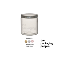 8.3x9.7cm Plastic Cookie Container with Aluminium Lid- 80pcs/bag
