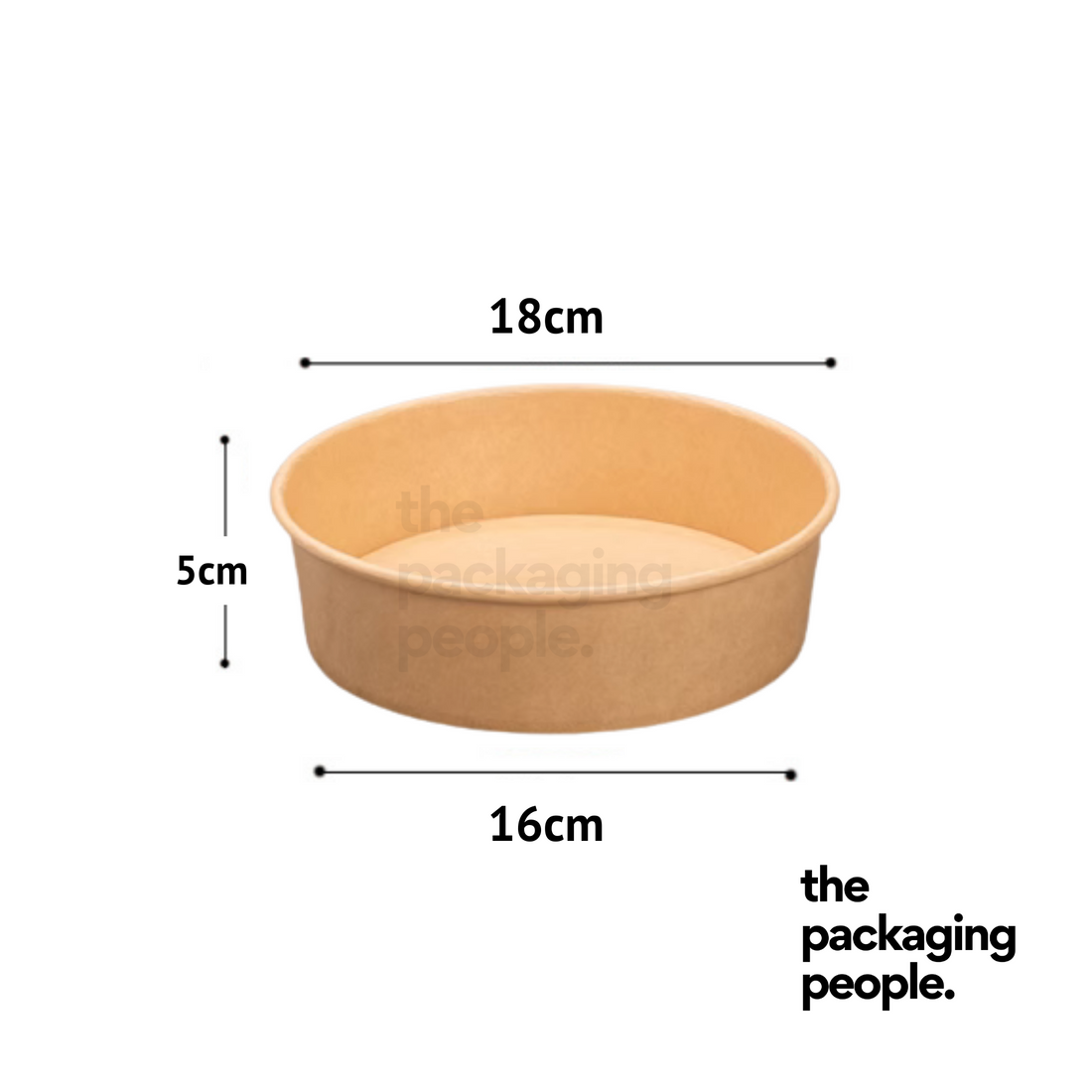 900ml Kraft EcoBowl | Kraft Paper Bowl-300 Pcs/Ctn