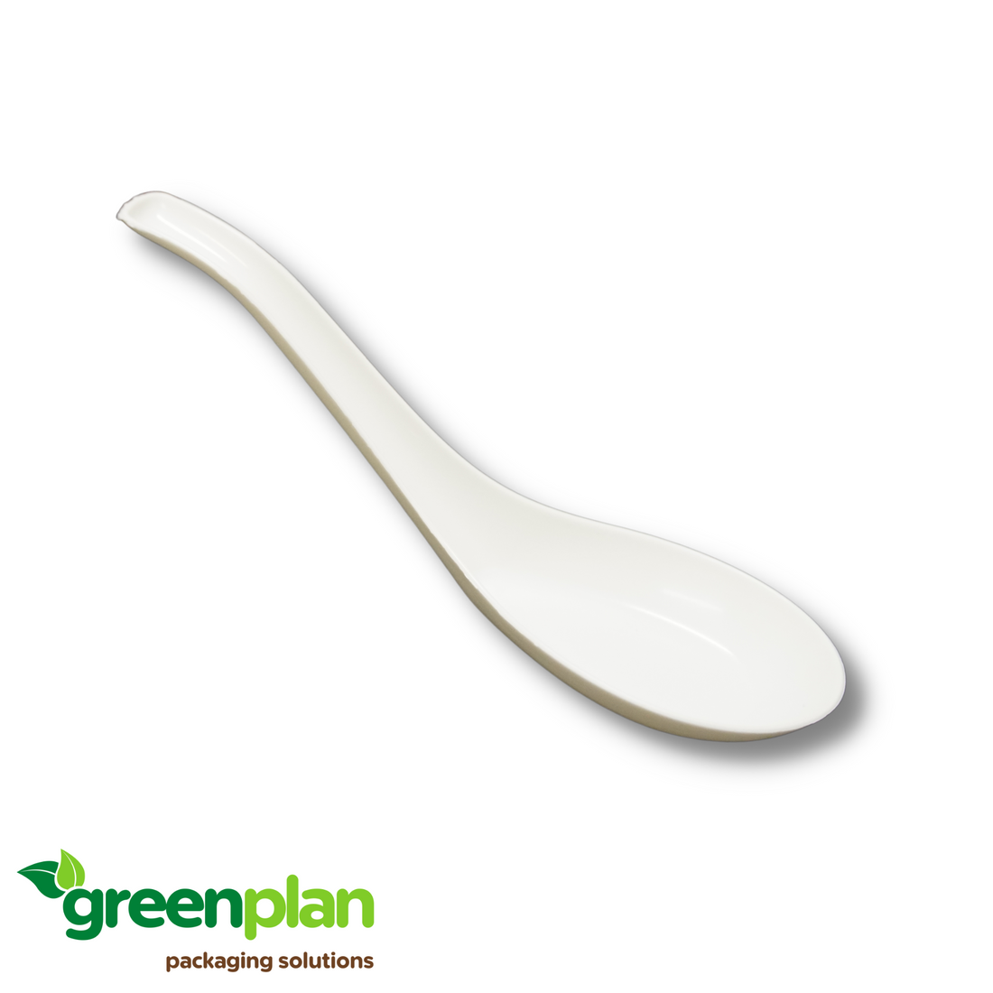 13CM / 5" CORNSTARCH ECOCHINESE SOUP SPOON | 5" CORNSTARCH DISPOSABLE SOUP SPOON | CSS-5-C | 1,000 PCS/CTN