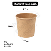 16OZ / 475ML KRAFT ECOTUB | ETB-16-K | 500 PCS/CTN