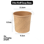 24OZ / 710ML KRAFT ECOTUB | ETB-24-K | 500 PCS/CTN
