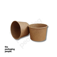 8oz KRAFT ECOTUB SOUP CONTAINER BASE | ETB-8-K | 500 PCS/CTN