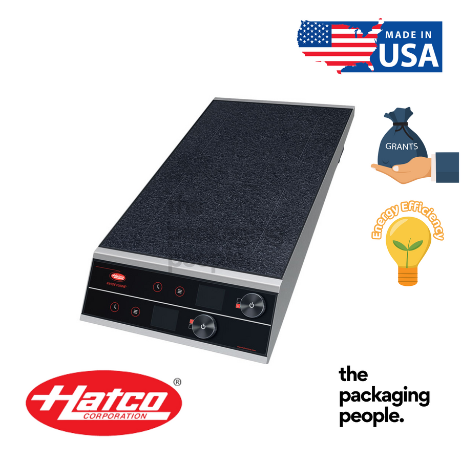 Hatco IRNG-PC2F Rapide Cuisine® Countertop High-Powered/Heavy-Duty Dual Front-to-Back Induction Range