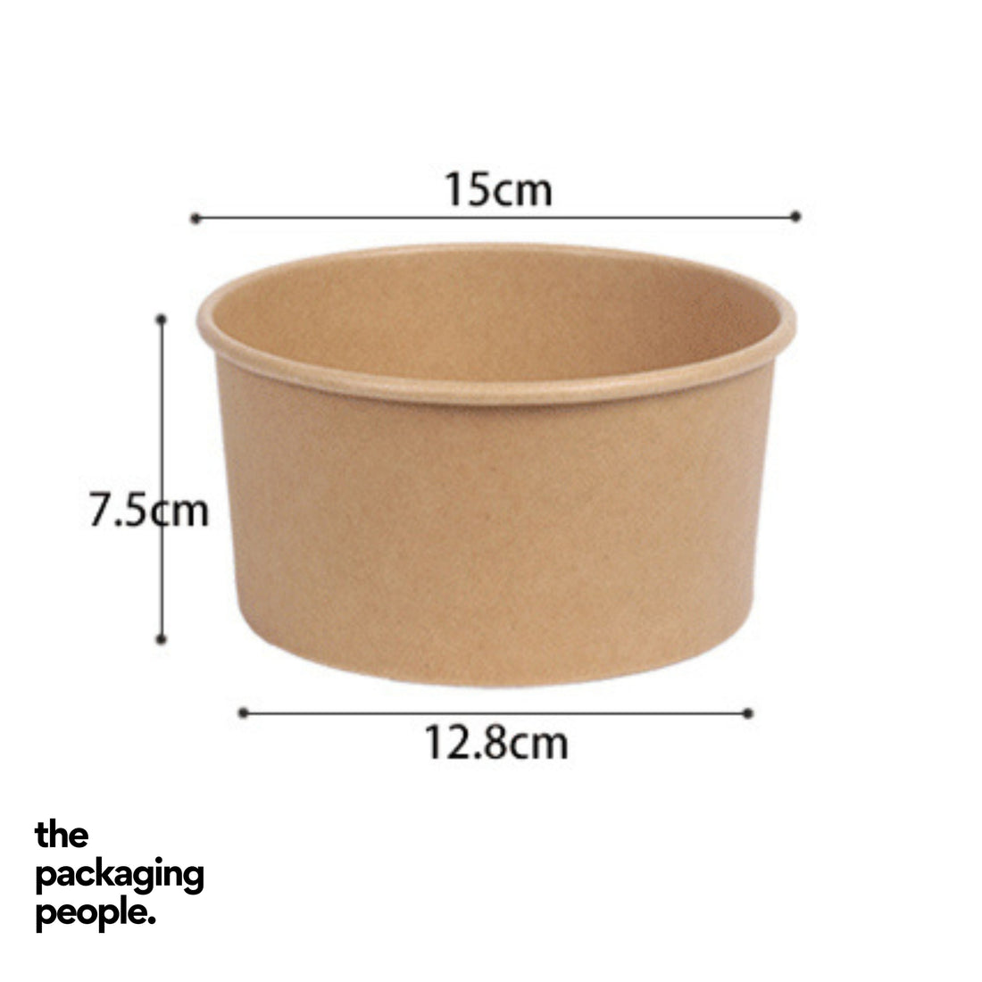 1000ML KRAFT ECOBOWL | KRAFT PAPER BOWL | EBB-1000 | 300 PCS/CTN