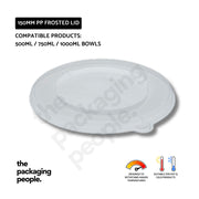 500ML / 750ML / 1000ML PP ECOBOWL LID | PP KRAFT PAPER BOWL CLEAR PLASTIC LID | EBL-150-PP | 300 PCS/CTN