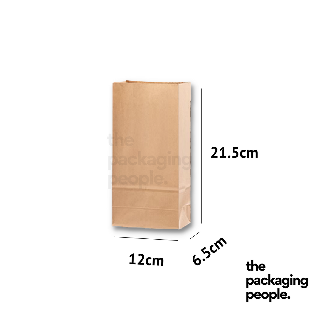 Brown Kraft SOS EcoBag [L12 x B6.5 x H21.5 cm]