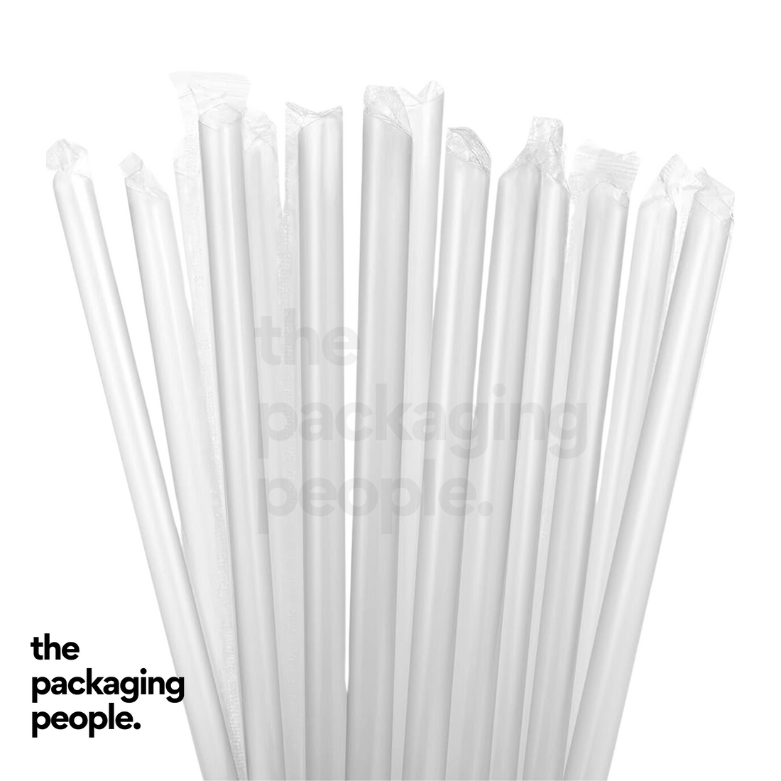 8210 Bopp Individually Wrapped Straw (TRANSPARENT) - 4000Pcs/Ctn | Bubble Tea Straw | Disposable Straws