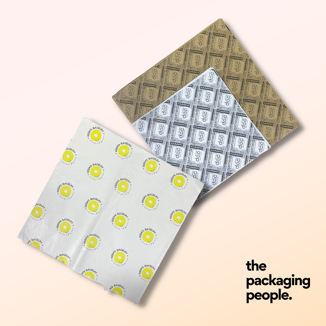 CUSTOM PRINTED GREASEPROOF BURGER PAPER | GREASEPROOF SANDWICH PAPER | MOQ FROM 10,000 PCS