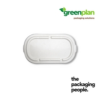 850/1000ML BAGASSE COMPOSTTRAY LID | 850/1000ML SUGARCANE BAGASSE BENTO LID (500PCS/CTN) | BNL-850/1000-B