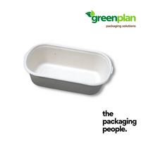 700ML BAGASSE COMPOSTTRAY BASE | 700ML SUGARCANE BAGASSE BENTO BASE | BNB-700-B | 500 PCS/CTN