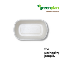 700ml Bagasse CompostTray Base | 700ml Sugarcane Bagasse Bento Base (500Pcs/Ctn)