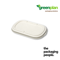 700ml Bagasse CompostTray Lid | 700ml Sugarcane Bagasse Bento Lid (500Pcs/Ctn)