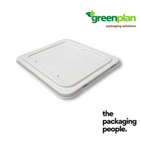 3/4-Compartment Bagasse CompostBento Lid | 3/4 Com Sugarcane Bagasse Bento Box Lid (200Pcs/Ctn)