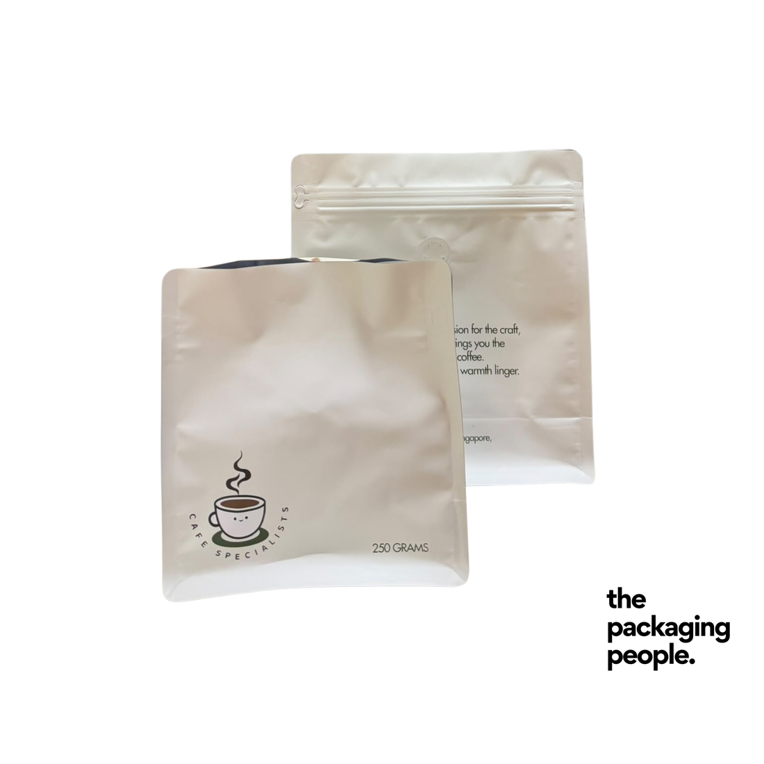 CUSTOM PRINTED COFFEE BAGS| CUSTOM ZIPLOCK COFFEE BAGS | MOQ FROM 1,000 PCS
