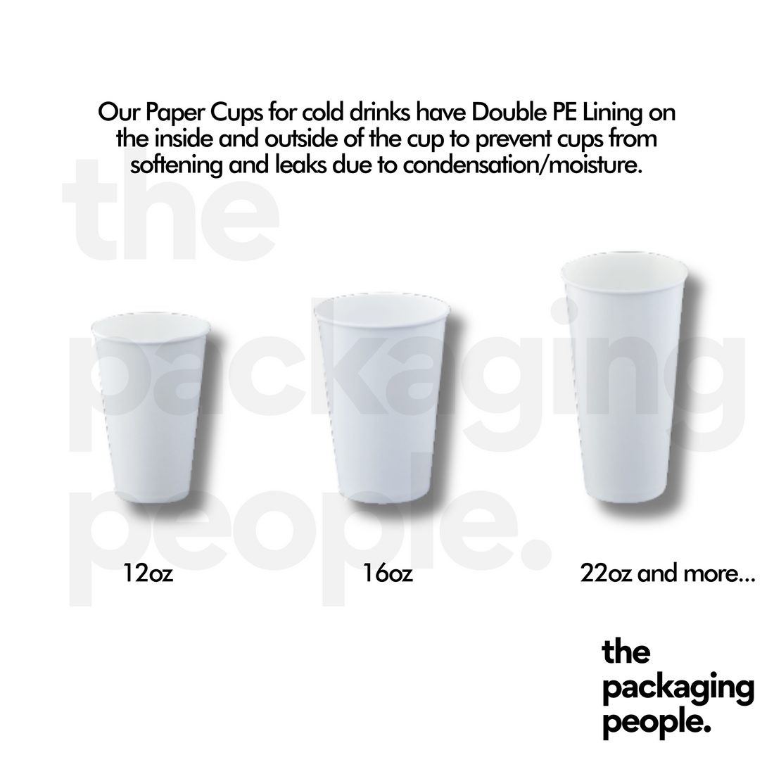 CUSTOM PRINTED COLD PAPER CUPS | CUSTOM PRINTED COLD DRINK PAPER CUPS | MOQ FROM 30,000 PCS