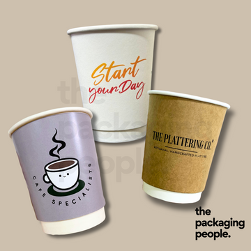 CUSTOM PRINTED DOUBLE WALL CUPS | CUSTOM PRINTED HOT CUPS | MOQ FROM 30,000 PCS